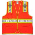 Tingley Rubber Tingley® V73859 Job Sight„¢ Class 2 Surveyor Style Vest, Fluorescent Orange, S/M V73859.S-M